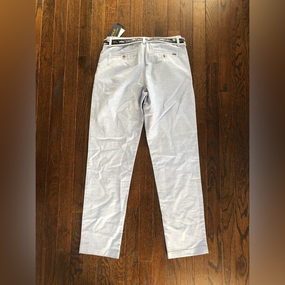 Polo Ralph Lauren Boys 16Y Blue Khaki 4-Pocket Pants w/R.L. Fish/Shark Belt -NWT - Picture 9 of 12